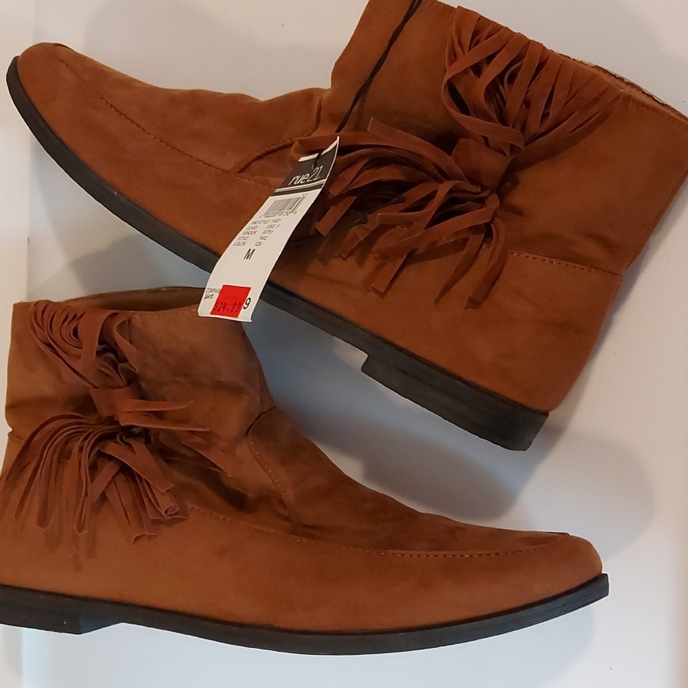 Rue21 Brown Boots Size 7/8 - Picture 5 of 6